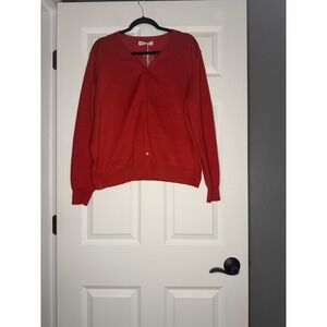 Grace Karin Plus Size Red Knit Cardigan Sweater 3xl Nwt